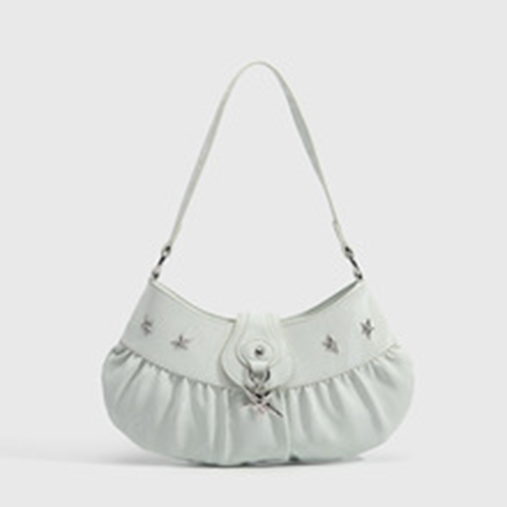 Interior Design Monochrome - Tas Selempang Lipit Monokrom Tekstur Lipit