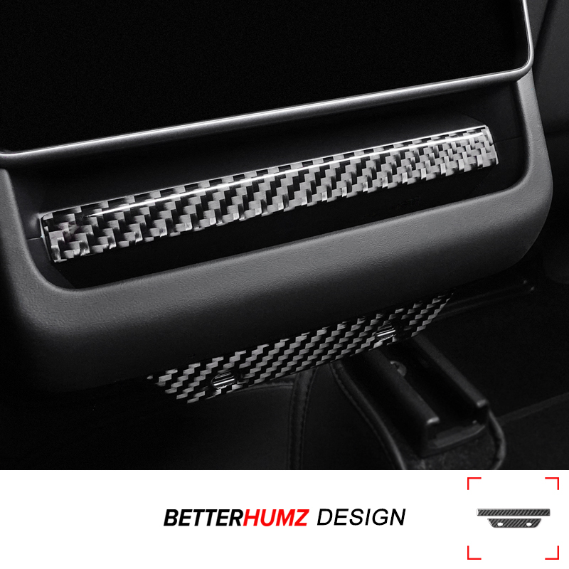 Interior Design Mockup - Serat Karbon Asli Untuk Tesla Model