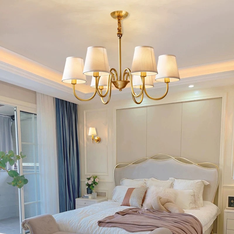 Interior Design Living Room And Kitchen - Lampu gantung tembaga untuk ruang tamu