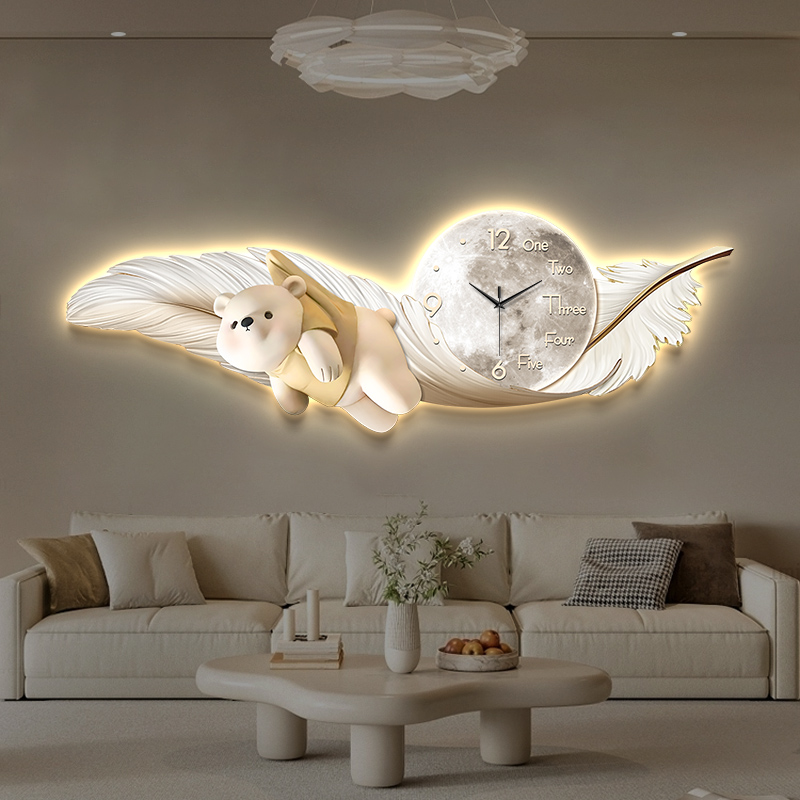 Jam Dinding Besar Mewah dengan - Interior Design Living Room And Kitchen ulasan dan harga