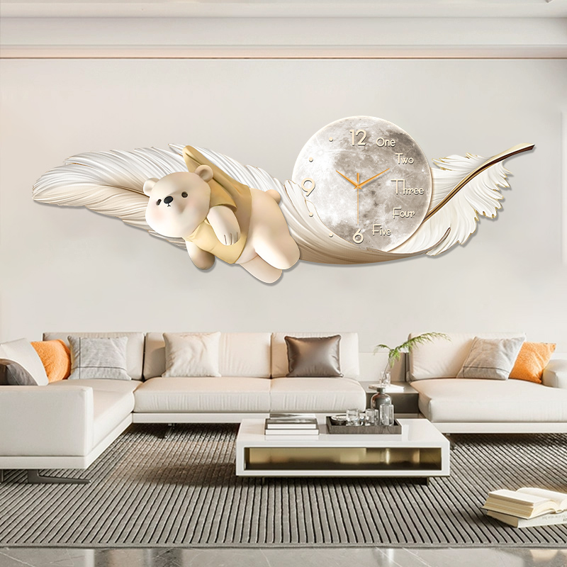 Jam Dinding Besar Mewah dengan - Interior Design Living Room And Kitchen ulasan dan harga