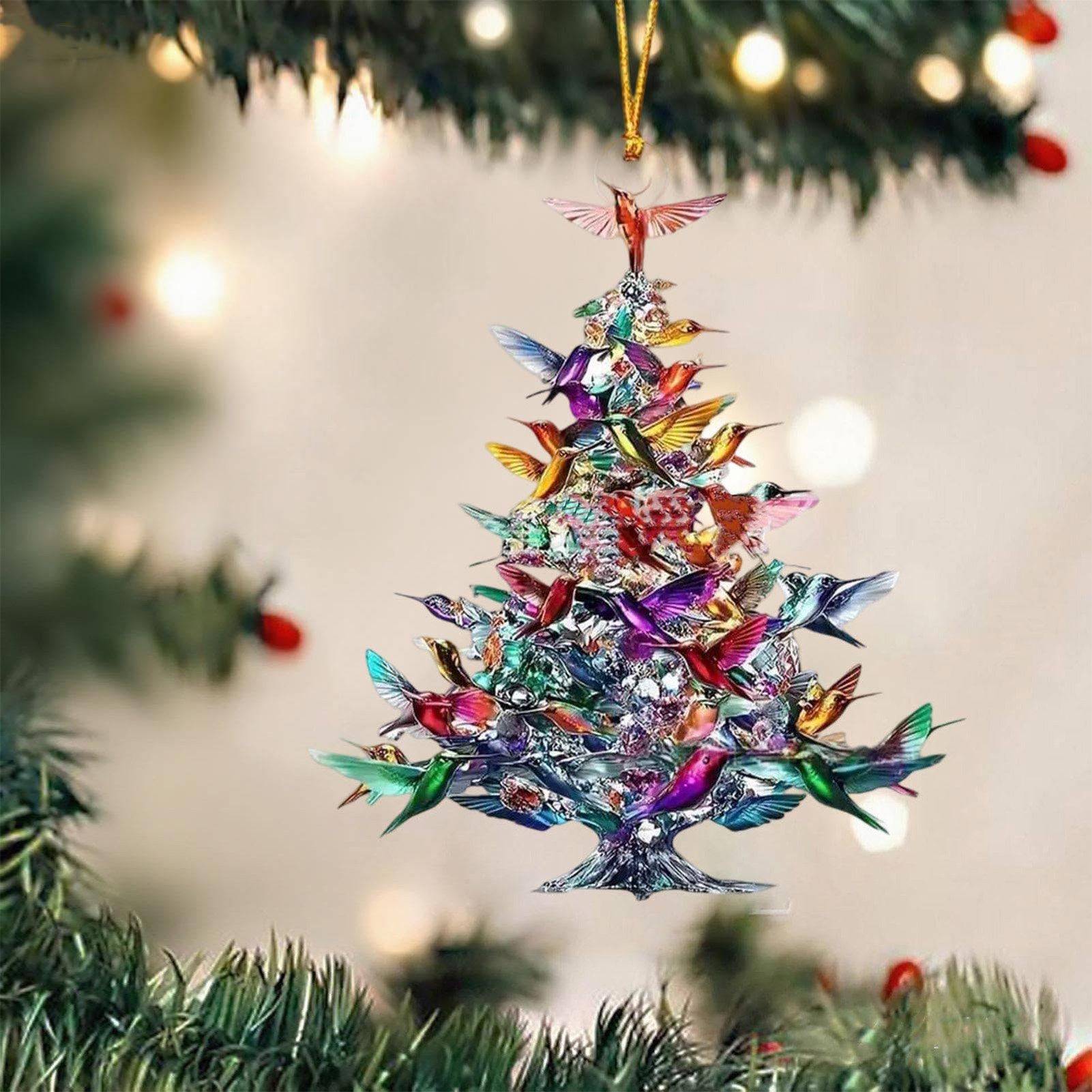 Ornamen Burung Akrilik 2D 8cm  - Interior Design Xmas ulasan dan harga