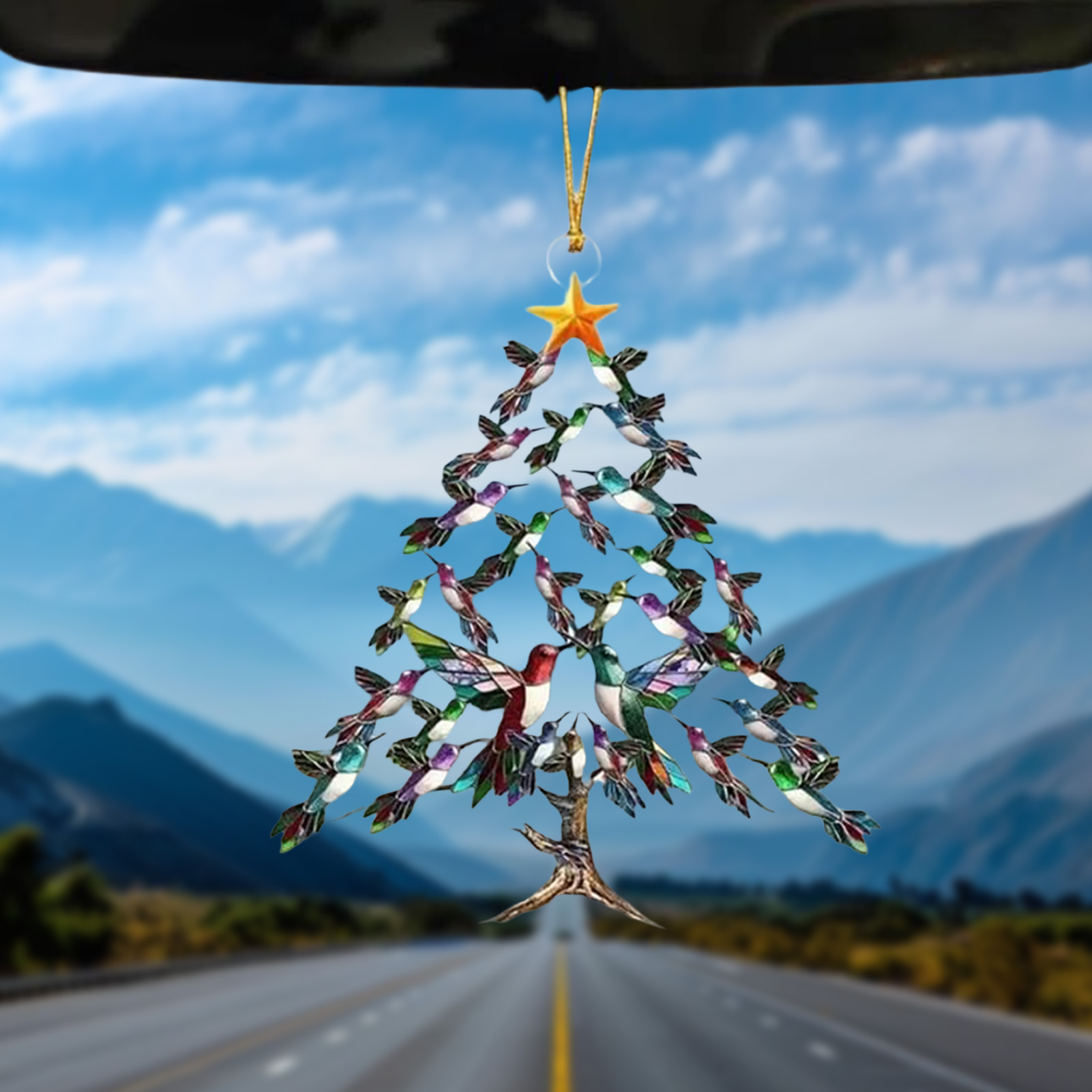 Ornamen Burung Akrilik 2D 8cm  - Interior Design Xmas ulasan dan harga