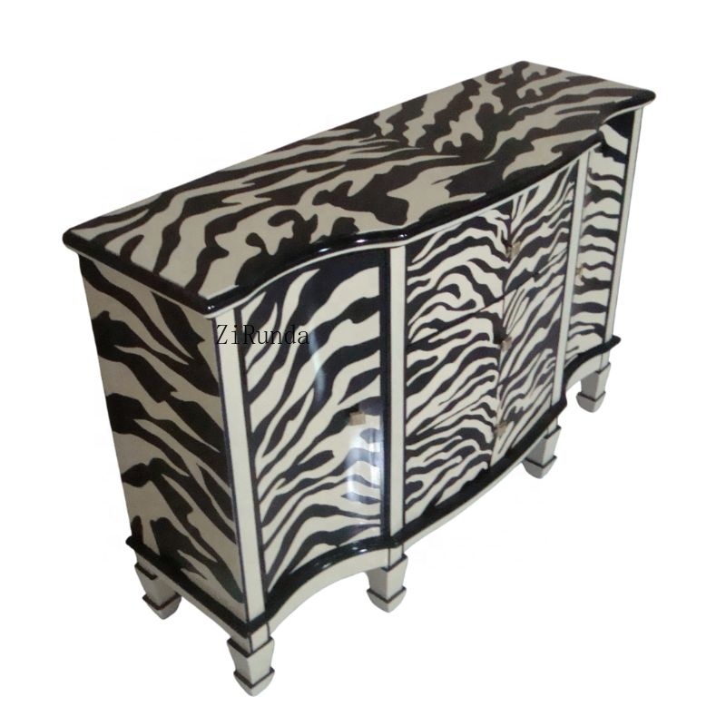 Lemari Dapur Motif Zebra, Bufe - Interior Design Monochrome ulasan dan harga