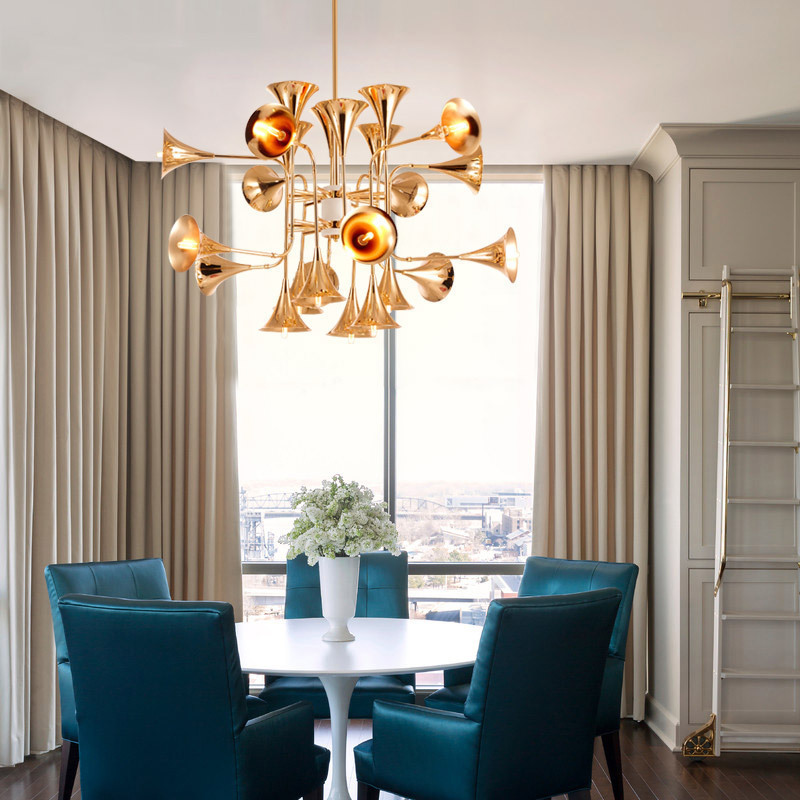 Lampu Gantung Terompet Nordik  - Interior Design Living Room And Kitchen ulasan dan harga