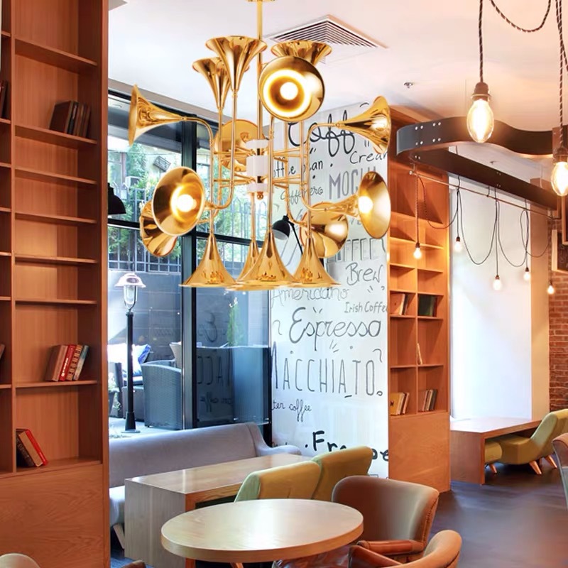 Lampu Gantung Terompet Nordik  - Interior Design Living Room And Kitchen ulasan dan harga
