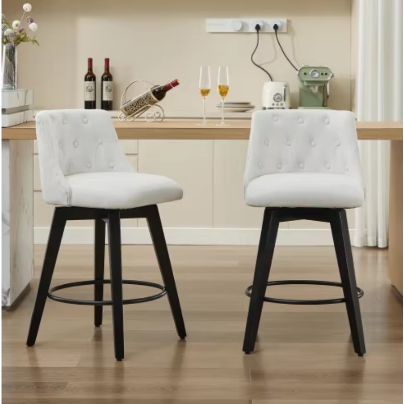Kursi bar kain bergaya modern  - Interior Design Living Room And Kitchen ulasan dan harga